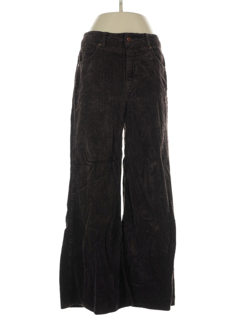 Women's Wide-Leg Corduroy Pants - Black